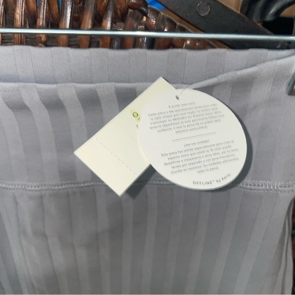 Aerie grey striped mini skirt - Picture 3 of 8
